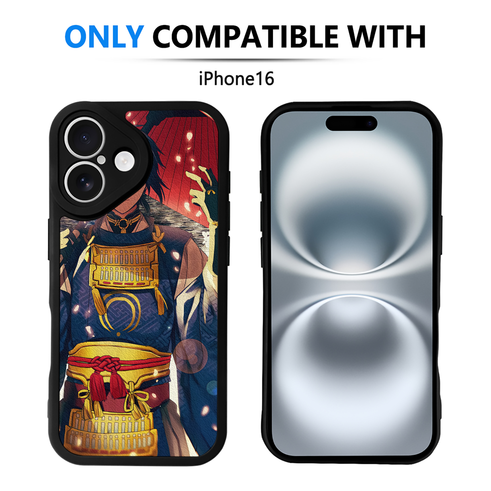 （画像用） 刀剣乱舞 Touken Ranbu 【iPhone 16シリーズ対応】シリコンスマホケース（レザー調） 材質：シリコン